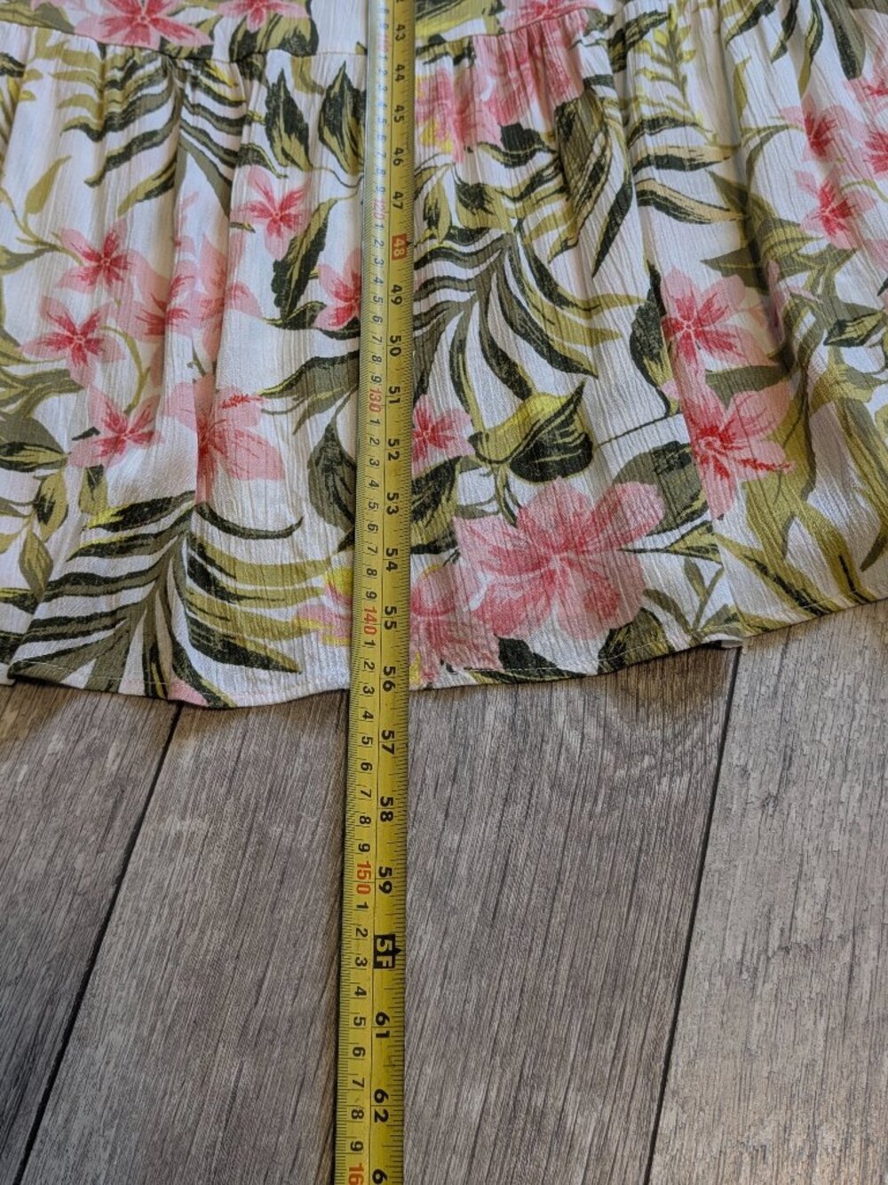 Hurley Pink Green Tropical Floral Empire Sleeveless Maxi Dress S Coastal Resort - Picture 15 of 15